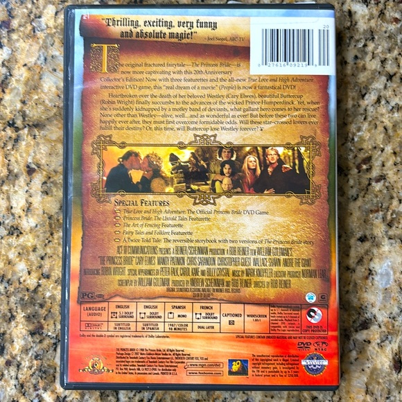 The Princess Bride 20th Anniversary Collectors Edition DVD - Picture 2 of 4